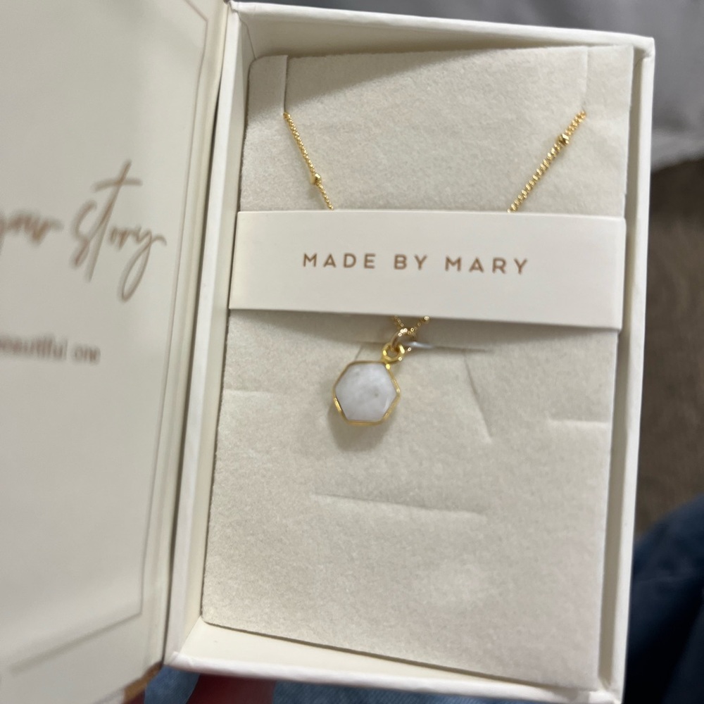 NEW Made by Mary moonstone necklace!